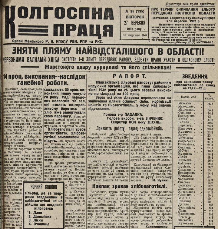 СОСНИЧИННА ІСТОРИЧНА. Під час голодомору серйозно постраждав Конятин