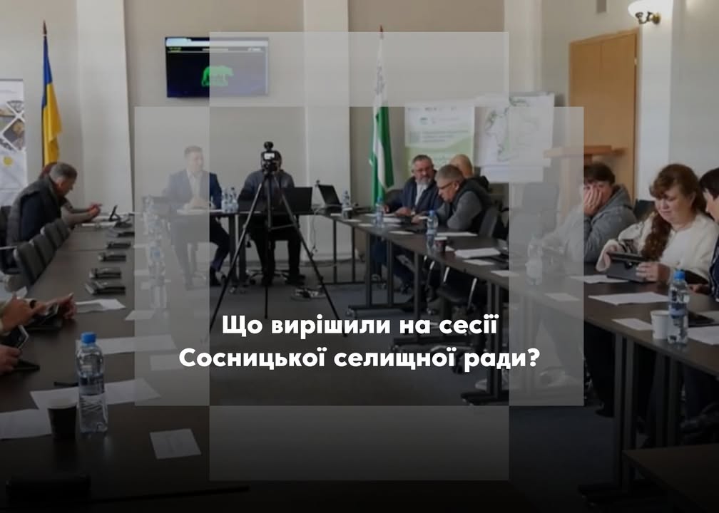 Ключові рішення сесії Сосницької ради: підтримка ЗСУ, інфраструктура, оптимізація освіти