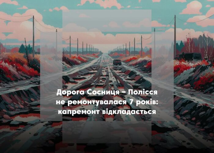 Дорога на Полісся потребує капітального ремонту