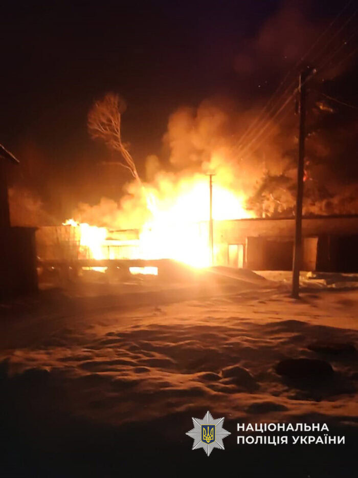 На Корюківщині ворожий дрон поцілив у господарчу споруду