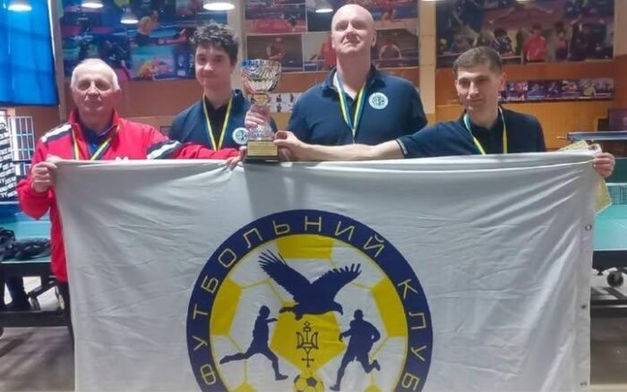 Команда з Кудрівки виграла чемпіонат України з настільного тенісу