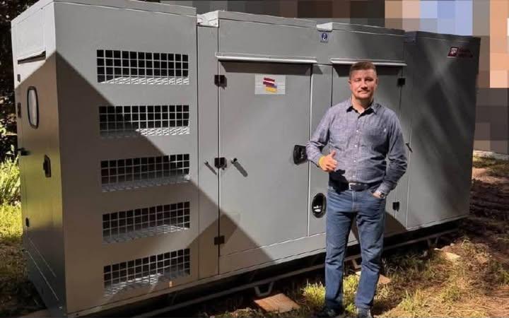 Сосницька громада отримала дизельний генератор від партнерів з Латвії